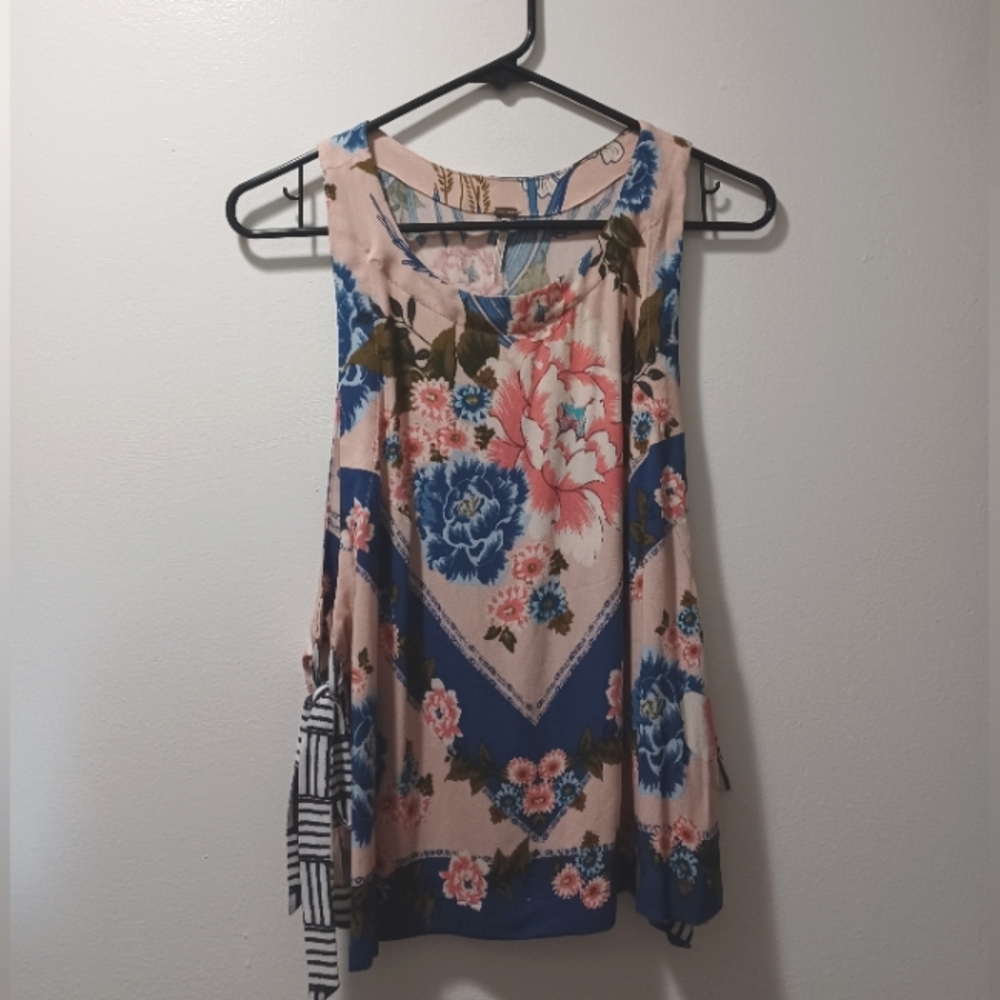 Free People Floral Sleeveless Top